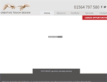 Tablet Screenshot of creativetouchdesign.co.uk